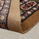 Zarmeher – Hand Knotted Wool Rug in Sage Green/Navy Blue