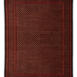 Darzaan – Hand Knotted Wool Rug in Navy Blue/Mushroom Brown