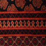 Darzaan – Hand Knotted Wool Rug in Navy Blue/Mushroom Brown