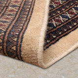 Mehrdast – Hand Knotted Wool Rug in Cream/Brown
