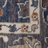 Neelvira – Hand Knotted Wool Rug in Denim Blue/Slate Grey