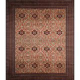 Daryaan – Hand Knotted Wool Rug in Sage Green/Mushroom Brown