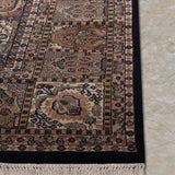 Darvaan – Hand Knotted Wool Rug in Navy Blue/Grey