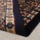 Darvaan – Hand Knotted Wool Rug in Navy Blue/Grey