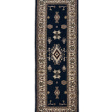 Naqshar – Hand Tufted Wool Rug in Navy Blue