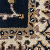 Naqshar – Hand Tufted Wool Rug in Navy Blue