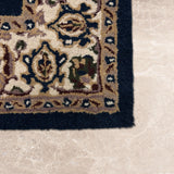 Naqshar – Hand Tufted Wool Rug in Navy Blue