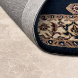 Naqshar – Hand Tufted Wool Rug in Navy Blue