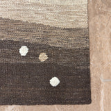 Dhara Rekha – Hand Woven Wool Rug in Taupe/Cream
