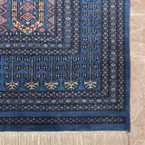 Aariz – Hand Knotted Wool Rug in Prussian Blue
