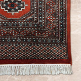 Sahargul – Hand Knotted Wool Rug in Rust/Brown