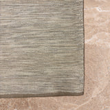 Reya Dhara – Hand Woven Wool Rug in Stone Grey/Ivory