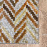 Saanjh Leher – Hand Woven Wool/Viscose Rug in Sand/Amber