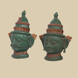 Dwara Mukha Pair – Sculpture in Brass