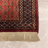 Roudbar – Hand Knotted Wool Rug in Rust/Brown