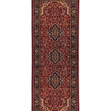 Bahareh – Hand Knotted Wool Rug in Red/Navy Blue