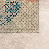 Aquarelle – Hand Knotted Wool Rug in Turquoise Blue/Beige