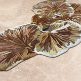 Petalform – Hand Tufted Wool Rug in Brown/Peach