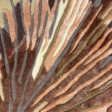 Petalform – Hand Tufted Wool Rug in Brown/Peach
