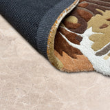 Petalform – Hand Tufted Wool Rug in Brown/Peach
