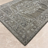 Ashen Mehrab – Hand Tufted Wool Rug in Beige/Grey