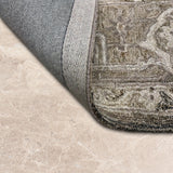 Ashen Mehrab – Hand Tufted Wool Rug in Beige/Grey