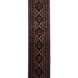 Zarvan – Hand Knotted Wool Rug in Black/Brown