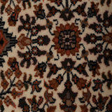 Aftabzar – Hand Knotted Wool Rug in Ivory/Mustard Brown