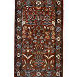 Gulistan Riwaaz – Hand Knotted Wool Rug in Rust/Ivory