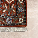 Gulistan Riwaaz – Hand Knotted Wool Rug in Rust/Ivory
