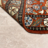 Gulistan Riwaaz – Hand Knotted Wool Rug in Rust/Ivory