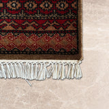 Rangrez Riwaaz – Hand Knotted Wool Rug in Red/Peach