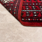 Mehravan – Hand Knotted Wool Rug in Red/Ivory