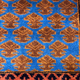 Lithchi – Hand Knotted Wool Rug in Turquoise Blue/Brown