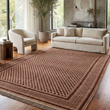 Kohvar – Hand Knotted Wool Rug in Brown/Cream