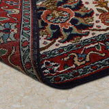 Shabgul – Hand Knotted Silk Rug in Navy Blue/Ivory