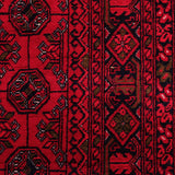 Atash – Hand Knotted Wool Rug in Deep Sangria Red/Black