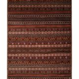 Raktambar – Hand Knotted Wool Rug in Maroon/Orange Rust