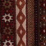 Raktambar – Hand Knotted Wool Rug in Maroon/Orange Rust
