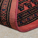 Aatish – Hand Knotted Wool Rug in Rust Orange/Black