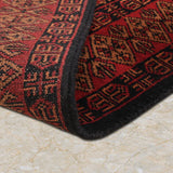 Bakhtiar – Hand Knotted Wool Rug in Brick Red/Orange Rust