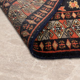 Ravand – Hand Knotted Wool Rug in Black/Russet