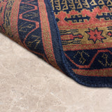 Ardalan – Hand Knotted Wool Rug in Black/Rust