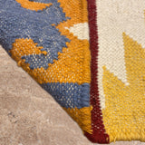 Neel Aangan – Hand Woven Wool Rug in Ivory/Mustard