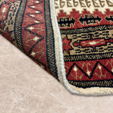 Aksaray – Hand Knotted Wool Rug in Beige/Rust