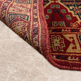 Zareen – Hand Knotted Wool Rug in Maroon/Mushroom