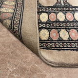 Niraaz - Hand Knotted Wool Rug in Beige/Black