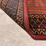 Roudbar – Hand Knotted Wool Rug in Rust/Brown