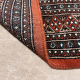 Sahargul – Hand Knotted Wool Rug in Rust/Brown