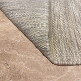 Reya Dhara – Hand Woven Wool Rug in Stone Grey/Ivory